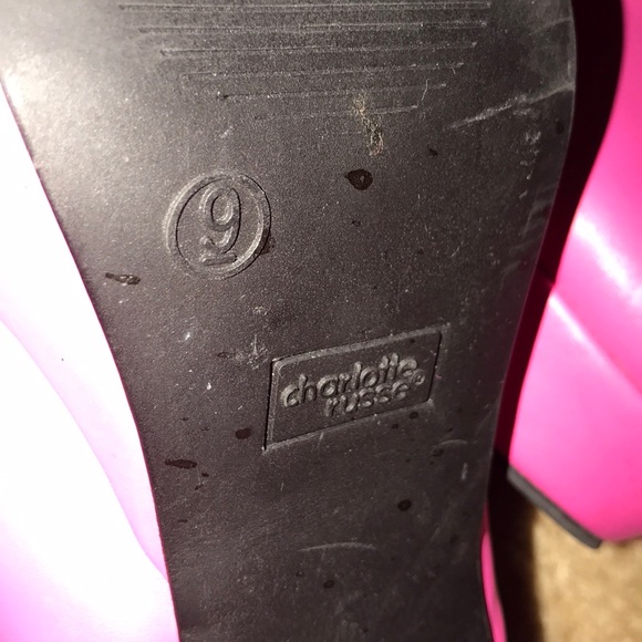 🎉HP🎉 Pink heel booties with bow 🎀 - Picture 7 of 8